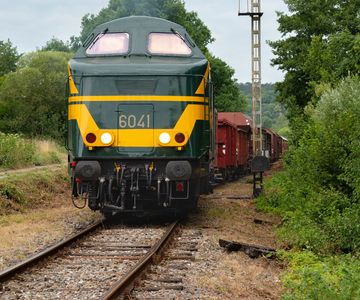 Retrorit diesels in de jaren '70 - NMBS HLD 6041 op lijn 132 van CFV3V