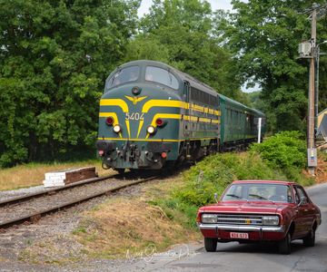 Retrorit diesels in de jaren '70 - NMBS HLD 5404 op lijn 132 van CFV3V